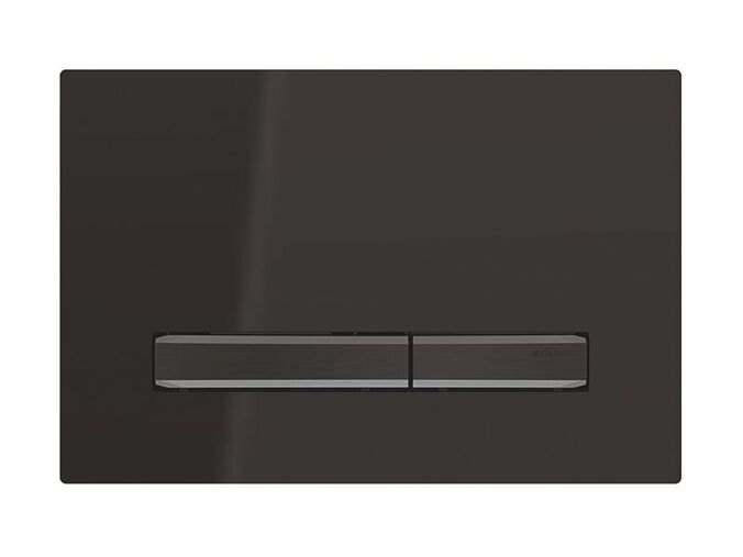 Geberit Sigma50 ovládací tlačítko, pro 2 množství splachování, černá/černý chrom