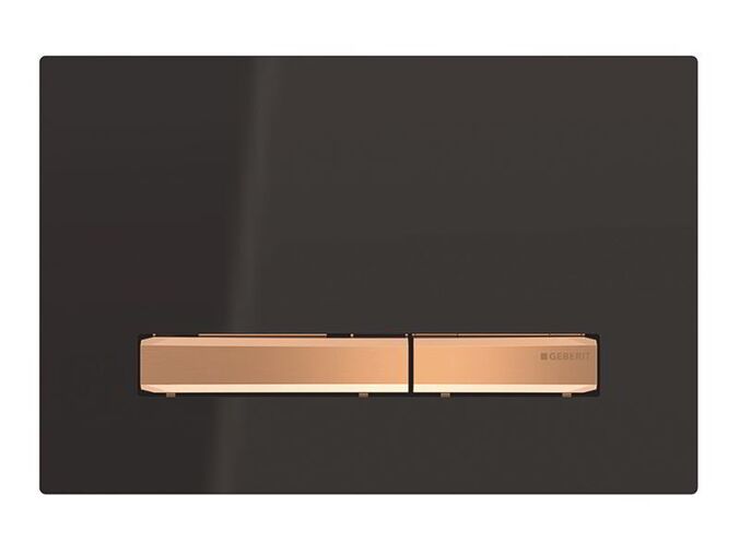 Geberit Sigma50 ovládací tlačítko, pro 2 množství splachování, černá/červené zlato