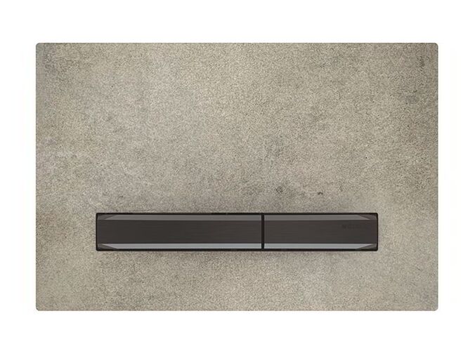 Geberit Sigma50 ovládací tlačítko, pro 2 množství splachování, dekor betonu/černý chrom