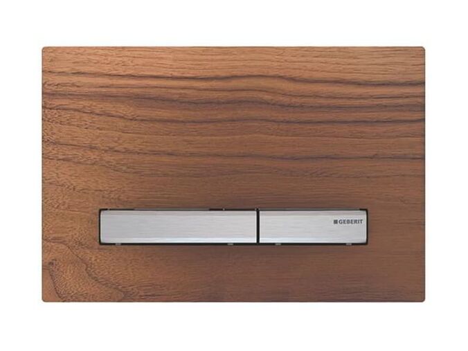 Geberit Sigma50 ovládací tlačítko, pro 2 množství splachování, ořech americký/chrom