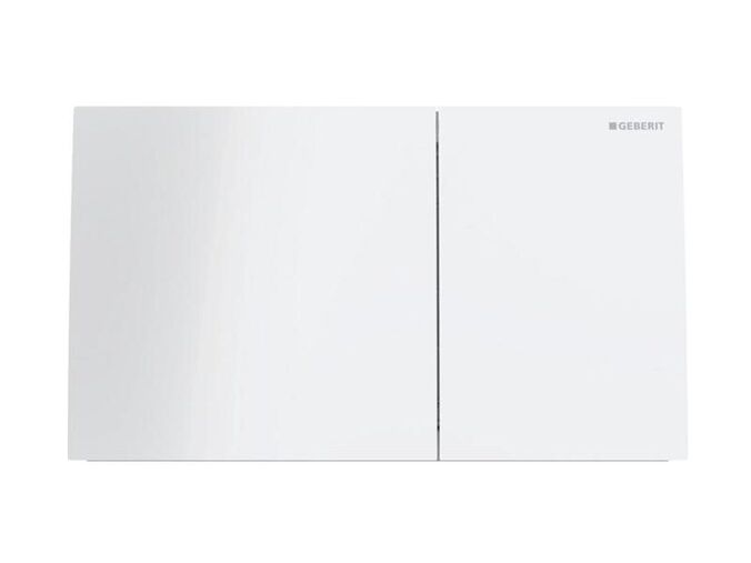 Geberit Sigma70 ovládací tlačítko, pro 2 množství splachování, sklo bílá