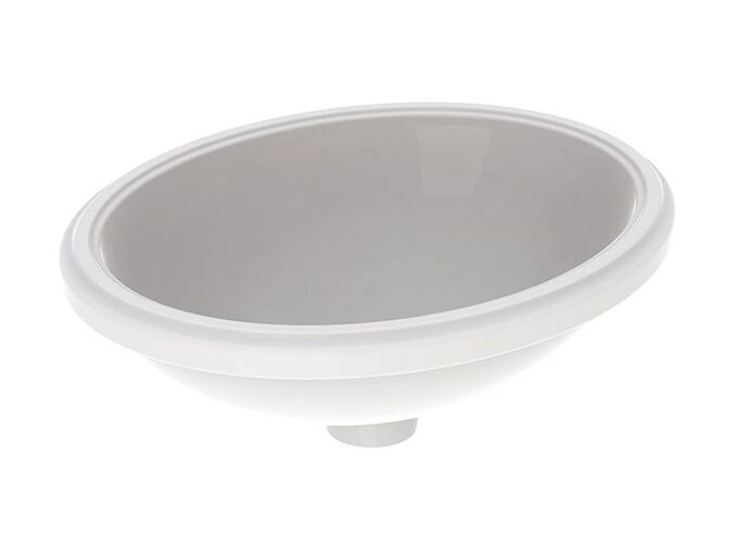 Geberit VariForm oválné umyvadlo vestavné 48x42 cm, bez přepadu, bílá