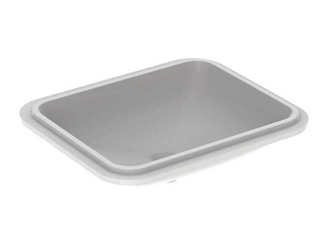 Geberit VariForm pravoúhlé umyvadlo vestavné 58x49 cm, bez přepadu, bílá