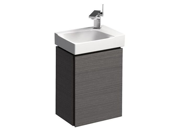Geberit Xeno² skříňka s umyvadlem 40x28x61 cm, 1x dvířka, lak strukturovaný, šedá scultura - výprodej vzorku