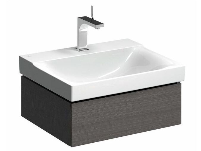 Geberit Xeno² skříňka pod umyvadlo, se zásuvkou 58x46,2x22 cm, lak strukturovaný, šedá scultura