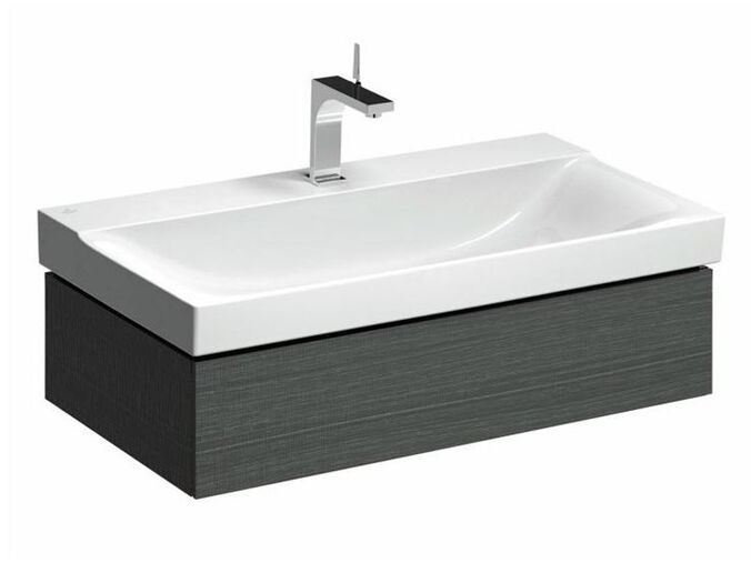 Geberit Xeno² skříňka pod umyvadlo, se zásuvkou 88x46,2x22 cm, lak strukturovaný, šedá scultura