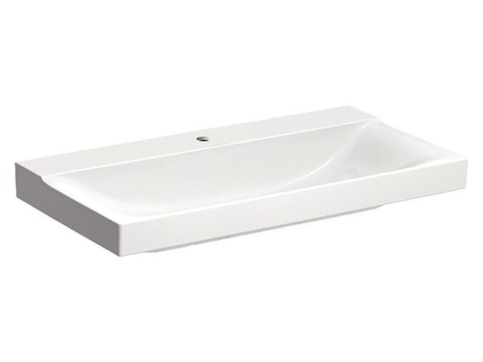 Geberit Xeno² umyvadlo 90x48 cm, s otvorem pro baterii, bez přepadu, KeraTect, bílá