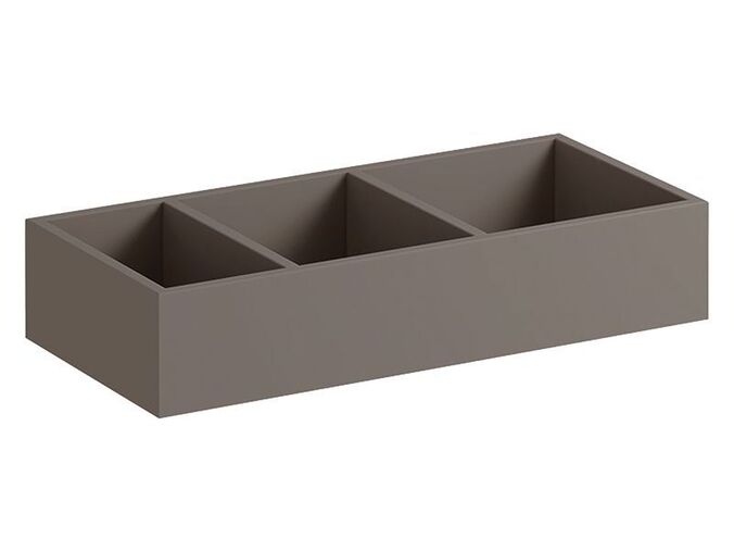 Geberit Xeno² vložka do zásuvky, H struktura, 32,3x6,2x15 cm, melamin struktura dřeva, šedá scultura