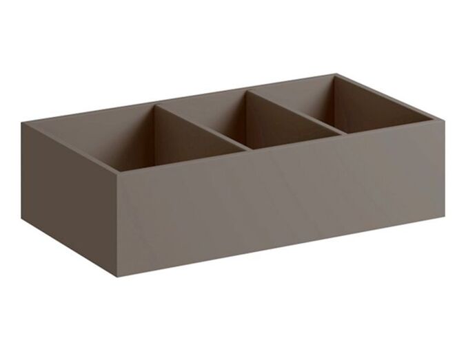 Geberit Xeno² vložka do zásuvky, H struktura, 37,3x9,8x20,8 cm, melamin struktura dřeva, šedá scultura