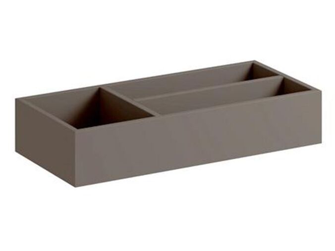 Geberit Xeno² vložka do zásuvky, T struktura, 32,3x6,2x15 cm, melamin struktura dřeva, šedá scultura