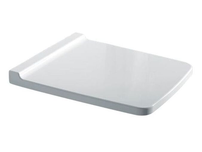 Geberit Xeno² WC sedátko s automatickým spuštěním, 48 cm, duroplast, závěsy pochromovaná mosaz, bílá