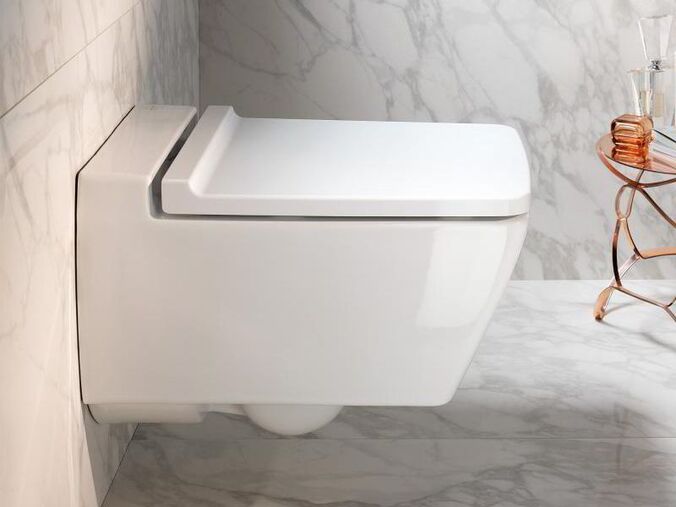 Geberit Xeno² závěsné WC včetně sedátka SoftClose, Rimfree, KeraTect, bílá - výprodej vzorku