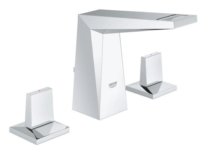 Grohe Allure Brilliant Umyvadlová baterie s výpustí, 3-otvorová instalace, chrom