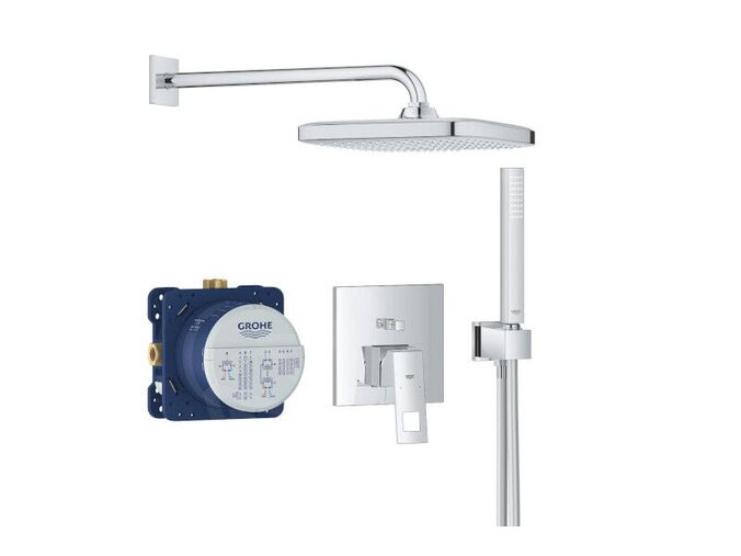 Grohe Eurocube Sprchový set s baterií pod omítku, 25 cm, 1 proud, chrom