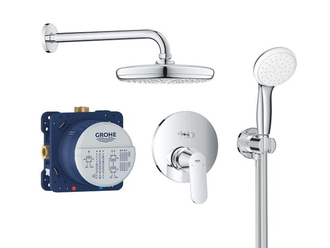 Grohe Eurosmart Cosmopolitan Sprchový set Tempesta 210 s baterií pod omítku, 2 proudy, chrom
