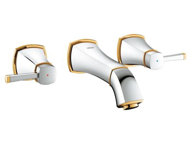 Grohe Grandera Tříotvorová umyvadlová baterie, chrom/zlato