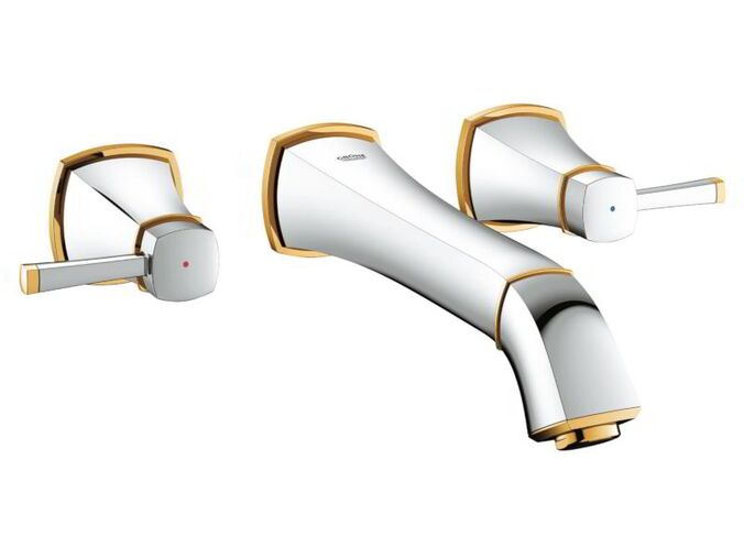 Grohe Grandera Tříotvorová umyvadlová baterie, chrom/zlato