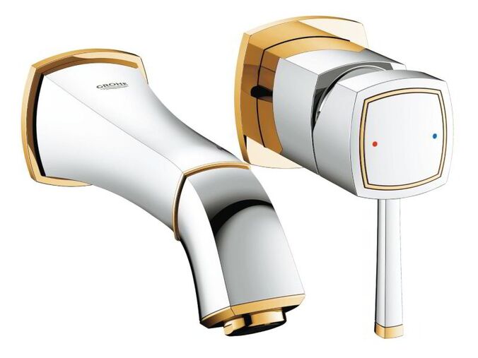 Grohe Grandera Dvouotvorová umyvadlová baterie, chrom/zlato