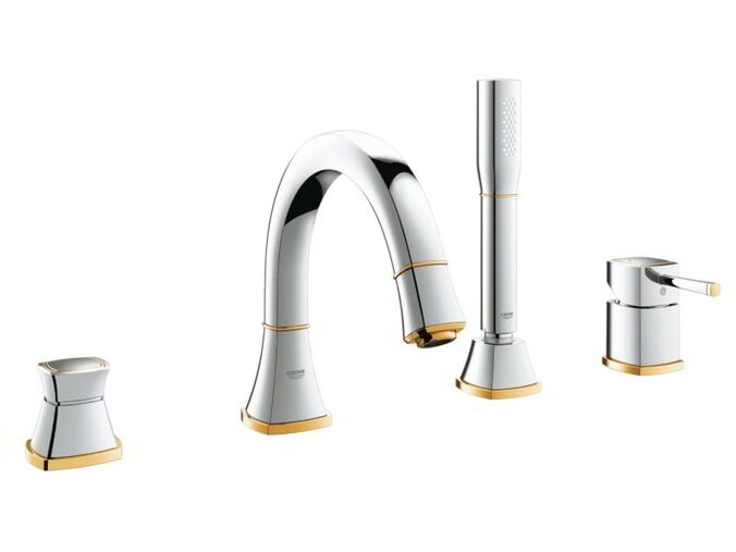 Grohe Grandera Vanová 4-otvorová kombinace, chrom/zlato