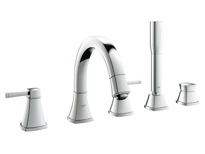 Grohe Grandera Baterie na okraj vany, 5-otvorová instalace, chrom