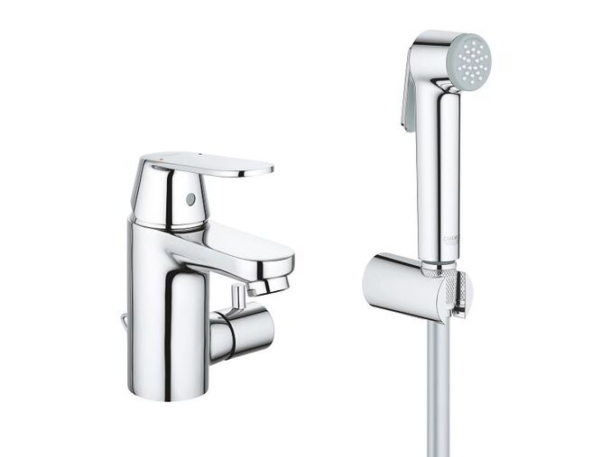 Grohe Eurosmart Cosmopolitan Páková umyvadlová baterie S s bidetovou sprškou, chrom