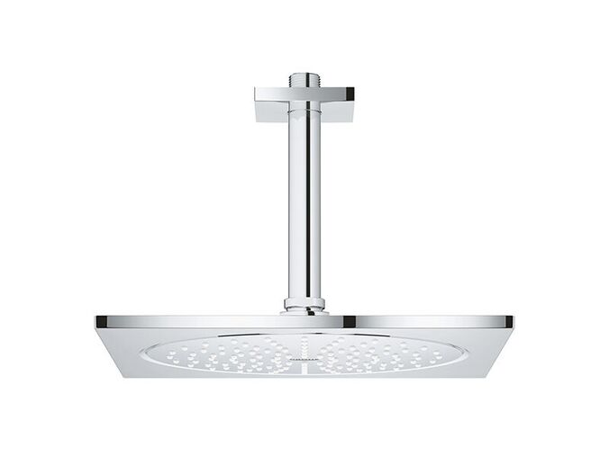 Grohe Rainshower F Series 10, hlavová sprcha 25x25 cm, stropní výpusť 14 cm, chrom