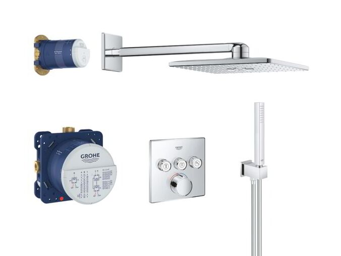 Grohe SmartControl Perfect Sprchový set s baterií pod omítku, 31 cm, 2 proudy, chrom