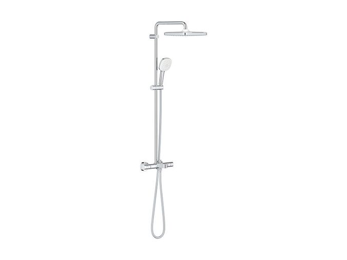 Grohe Tempesta Cube s termostatem, 2 proudy, chrom