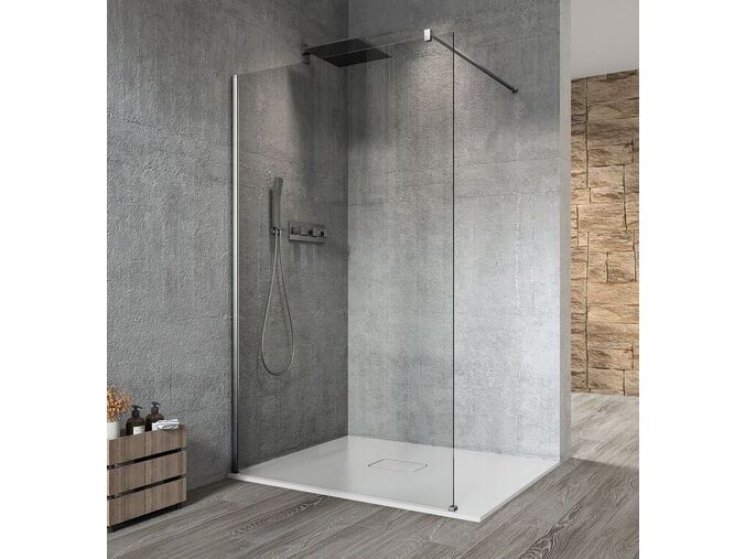 Gelco VARIO CHROME jednodílná sprchová zástěna k instalaci ke stěně, čiré sklo, 1400 mm