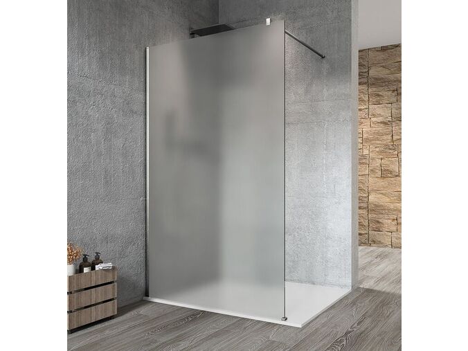 Gelco VARIO CHROME jednodílná sprchová zástěna k instalaci ke stěně, matné sklo, 700 mm