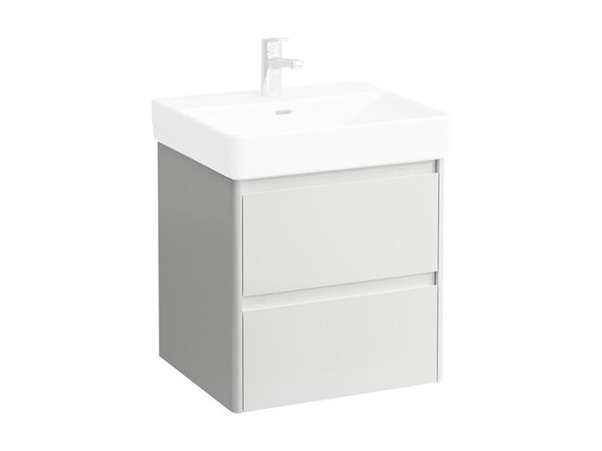 Laufen Base 2.0 skříňka pod umyvadlo 52x44,5 cm, 2x zásuvka, bílá lesk