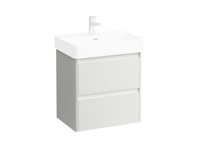 Laufen Base 2.0 skříňka pod umyvadlo 52x36 cm, 2x zásuvka, bílá lesk
