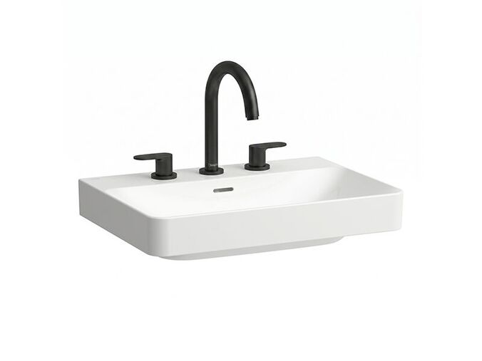 Laufen Pro X umyvadlo 65x46,5 cm, 3x otvor pro baterii, přepad, bílá