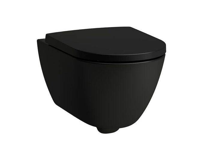 Laufen Pro X Advanced závěsné WC 54x36 cm, silent flush, Rimless, černá mat