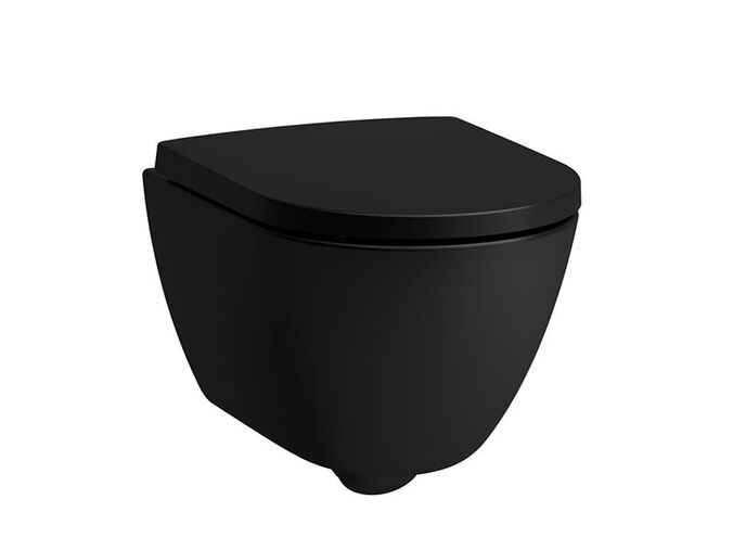 Laufen Pro X Advanced závěsné WC 49x36 cm, silent flush, Rimless, černá mat