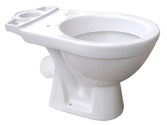 Jika LYRA PLUS stojící kombinační mísa, hluboké splachování, šikmý odpad 