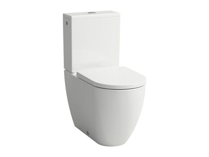 Laufen Pro X stojící WC kombi, kapotovaný, 36x68 cm, rimless, hluboké splachování, bílá mat