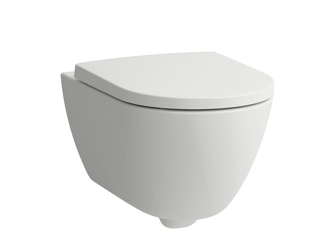 Laufen Pro X Combi Pack Compact závěsné WC 54x36 cm se sedátkem SoftClose, silent flush, Rimless, bílá