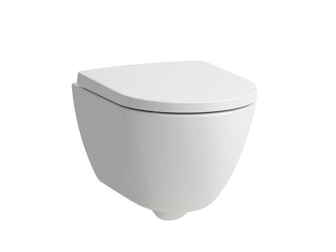 Laufen Pro X Combi Pack Compact závěsné WC 49x36 cm, silent flush, Rimless, sedátko SoftClose, bílá mat