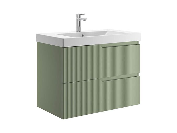 Jika Cubito Style Skříňka pod umyvadlo 81,5×46,5 cm, 2 zásuvky, zelená mint