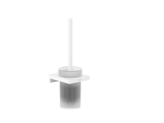 Hansgrohe AddStoris WC štětka nástěnná, matné sklo/bílá mat