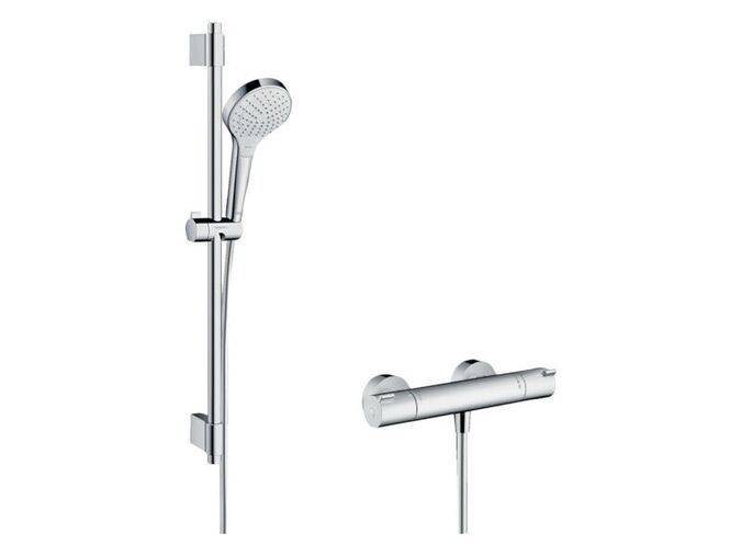 Hansgrohe Croma Select S Sprchový set s termostatem Ecostat, 2 proudy, chrom
