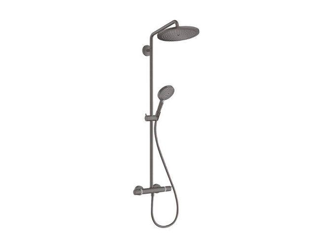 Hansgrohe Croma Select S Sprchový set Showerpipe 280 s termostatem, EcoSmart, kartáčovaný černý chrom