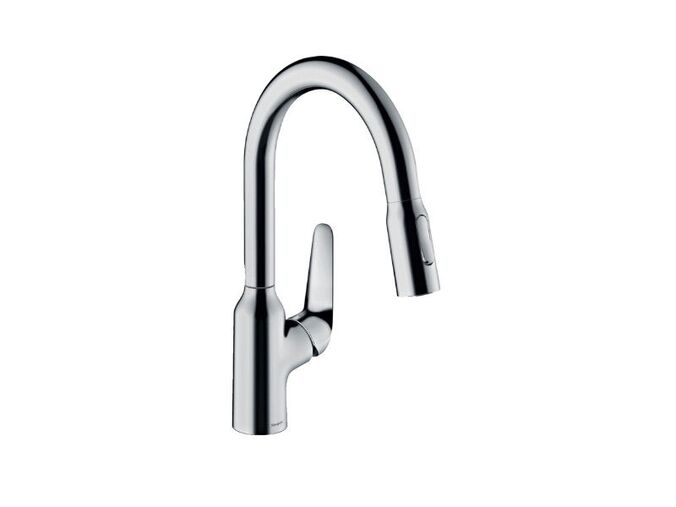 Hansgrohe Focus M42 Dřezová baterie M429-H180 ECO, s výsuvnou sprškou, chrom