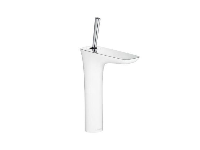 Hansgrohe PuraVida umyvadlová baterie s výpustí Push-Open, bílá/chrom