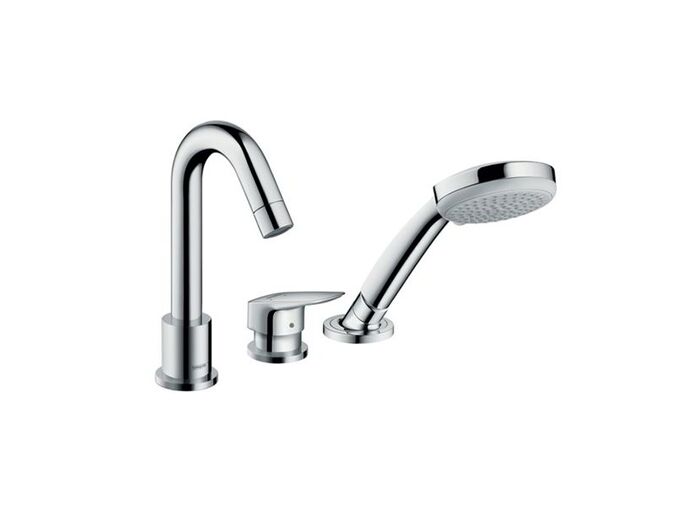 Hansgrohe Logis Baterie na okraj vany, 3-otvorová instalace, chrom