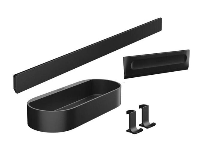 Hansgrohe WallStoris Set koupelnových doplňků, matná černá