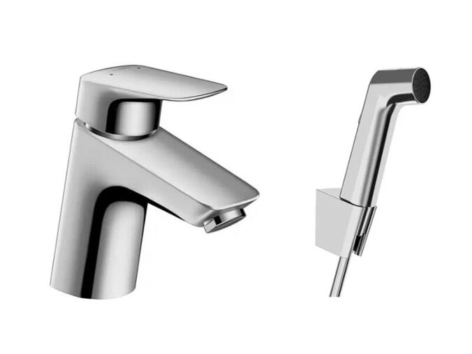 Hansgrohe Logis Umyvadlová baterie s bidetovou sprškou, chrom