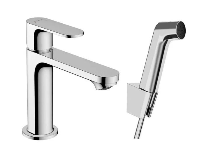 Hansgrohe Rebris S Umyvadlová baterie s bidetovou sprškou, chrom