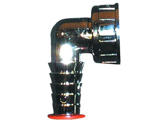 HL Kolenová přípojka na odtokovou hadici pro pračku 1”x3/4”, chrom